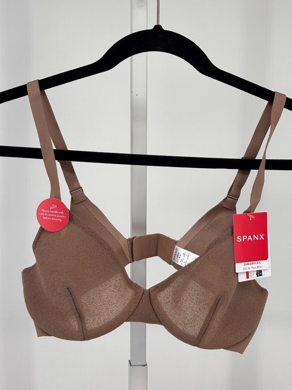 SPANX 30071R SheerFlex Fit to You Bra Women L A-C 36-38 Brown Underwired Cup NEW
